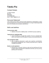 cv examples nz for students