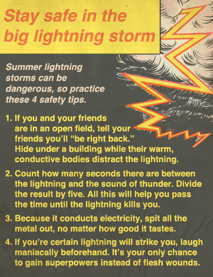 Stay Safe In The Big Lightning Storm