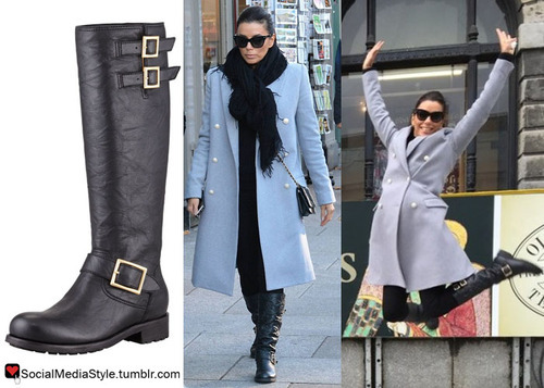 She is wearing the Jimmy Choo Yule Boots. Buy them here: