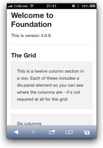 Foundation on iPhone