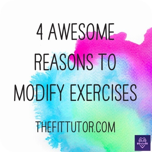 Exercise Modifications help beginners or people with limitations get in shape!