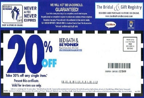 Bed Bath and Beyond coupon image: