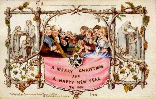 The world's first Christmas card came along in 1843. Sure that's an example of Graphic Design?