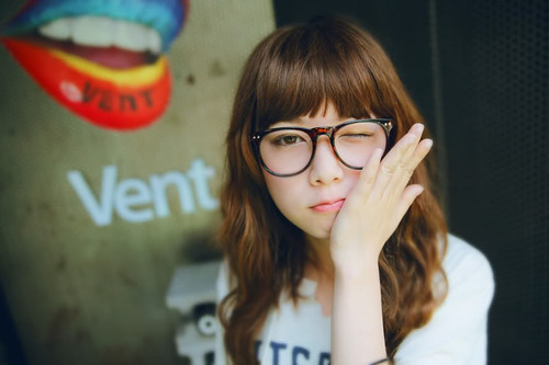 Cute Hairstyles with Bangs and Glasses