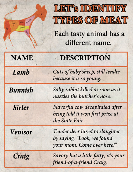 Let's Identify Types Of Meat