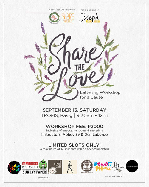 Share the Love: A Lettering Workshop for a Cause