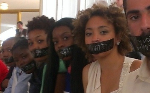 Young activists protest voter suppression in North Carolina. — Photo via NC Vote Defenders