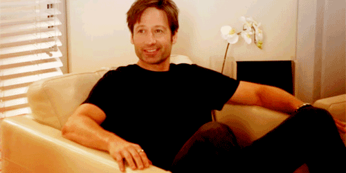 obviously high david duchovny gif