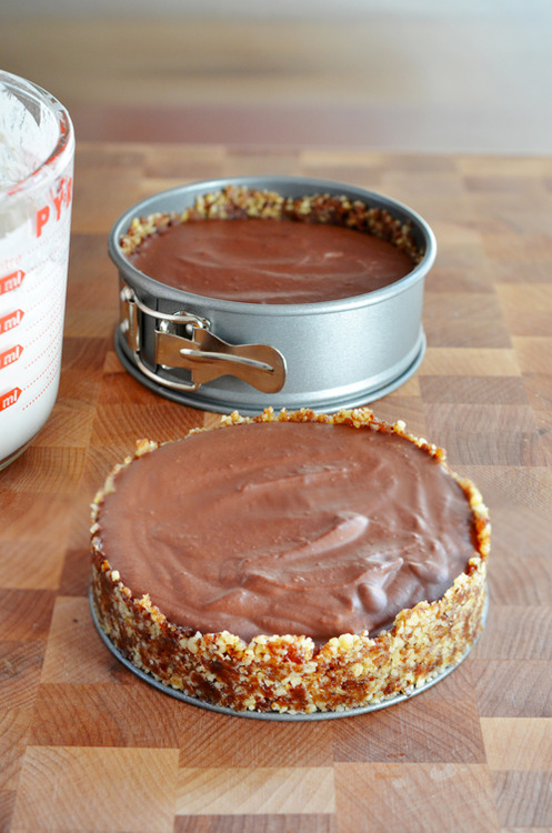 Kelly Brozyna's Chocolate Pie + Raw Graham Cracker Crust by Michelle Tam http://nomnompaleo.com