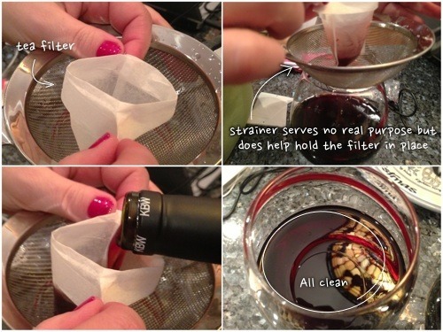 wine cork filtering method two