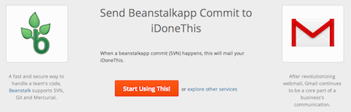 Zapier integration for automation of Beanstalk to iDoneThis