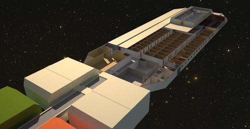 Celtic Conveyor Interplanetary Freighter 3d design