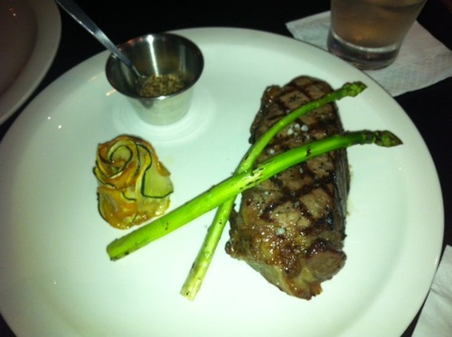 The Sirloin Steak with a Side of Grilled Veggies