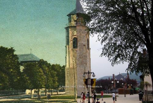 Piatra Neamt: Turnul lui Stefan, 1930 vs 2013