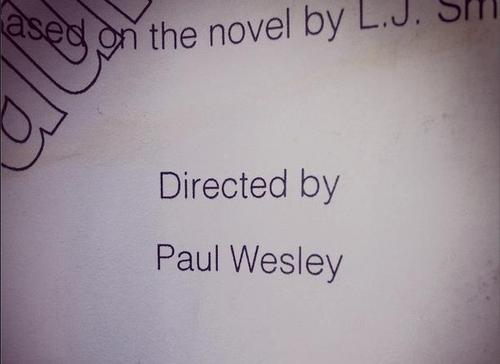 Paul bölüm yönetmenliği yapacağını Instagram üzerinden bu resimle açıkladı.