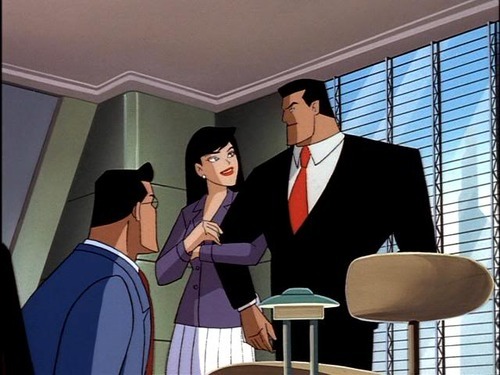 Image result for Clark kent bruce wayne Lois Lane from the 90's  animated series