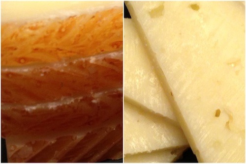 Manchego rind and body