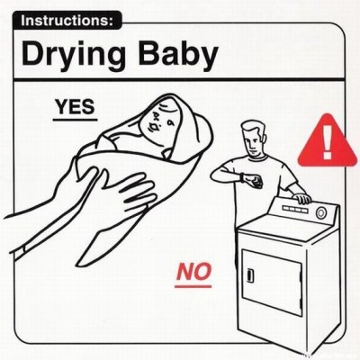 How to dry a baby