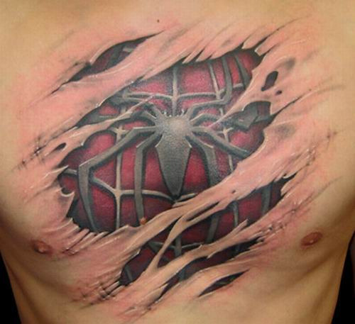 November, 2008 -- Tribal Tattoo Chest Piece Complete (via crazydiamond1974) 