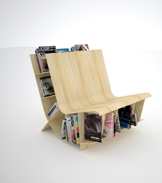 Bookseat from Fishbol Design Atelier (via designspotter