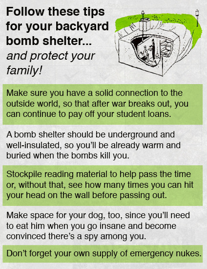 Follow These Tips For Your Backyard Bomb Shelter