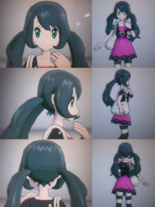 Pokemon X and Y Ponytail Hairstyles