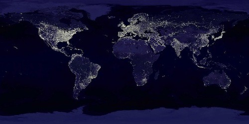 World at night