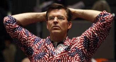 They all made fun of Jim’s flag shirt. We’ll see who’s laughing when Jim SAVES THE MARKET!  THESE COLORS DON’T RUN!