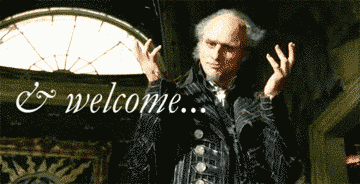 Image result for count olaf hello gif