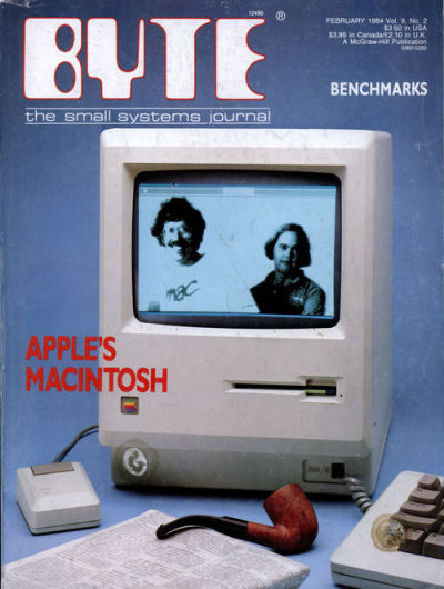 Grandiosa fotografía de la portada de la revista Bite de Febrero del 1984. - applearts