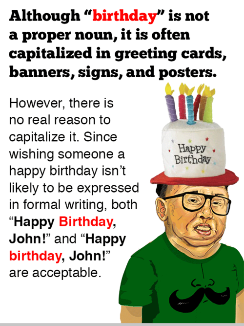 ... : What’s Up With “Happy Birthday” and “Happy birthday