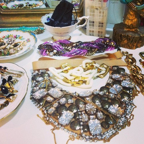 statement-necklaces jewelry-display