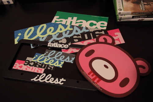 Fatlace illest stickers Lisence Plate Gloomy Bear Mouse Pad