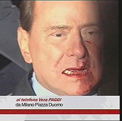 Berlusconi aggredito a Milano