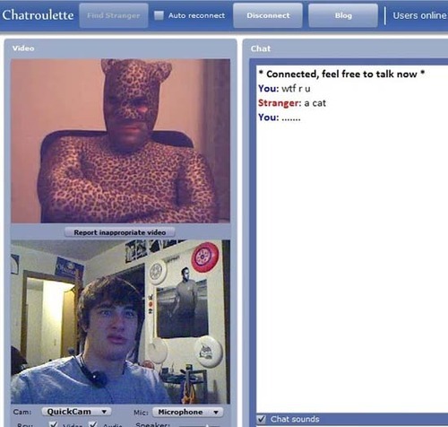 funny chatroulette. Chatroulette is literally what