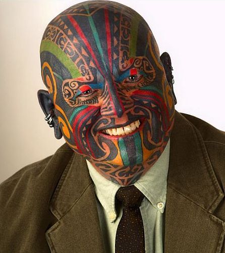 most tattooed man. If this man was the tattooed