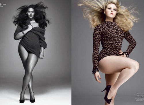 Nude and Clothed PlusSize Models Pose for V Magazine Spread