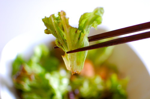 Use Chopsticks when eating salad