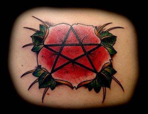 Tagged tattoo flower pentagram star Notes 2