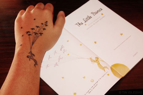 This is my brother's first tattoo (The Little Prince).