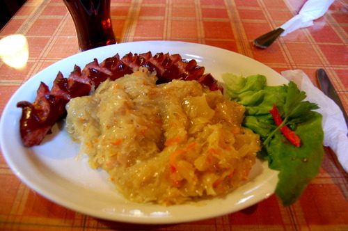 Kielbasa And Sauerkraut. Kielbasa and sauerkraut…one of