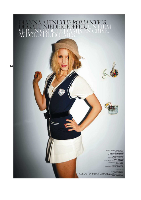 The Beautiful Dianna Agron In Jalouse magazine. inamidnighttalk: