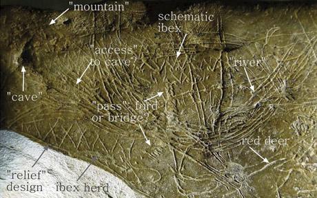 World's Oldest Map: Spanish Cave Has Landscape from 14000 Years Ago