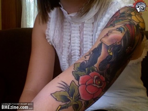 tagged as: tattoo. girl with