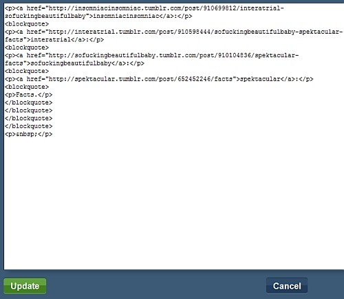 Ask me anything html code for tumblr?.