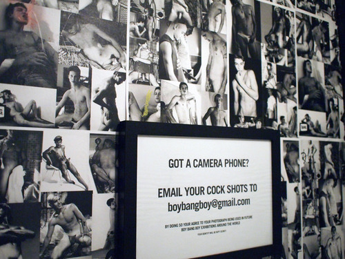 Submit Your Cock Shots As part of the exhibition the gallery bathroom was 