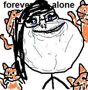 autocowrecks - forever alone cat lady