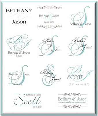 They have created free monogram templates that you can customize with your