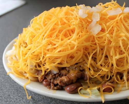 gold star chili. at a Gold Star or Skyline,
