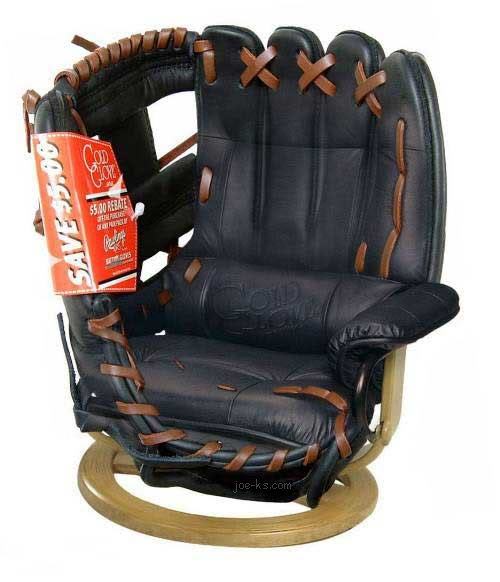 Whoa Nellie A Bar Room Baseball Glove Chair